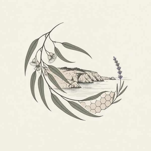 Kangaroo Island botanical fragrance illustration